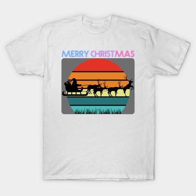 Merry Christmas retro T-Shirt by GilbertoMS